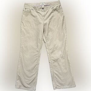 L.L. Bean Favorite Fit Straight Leg Corduroy Pants - Size 16 Regular